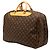 Borsa da viaggio Louis Vuitton Monogram Alize 24 Heures marrone - vista 2