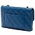 Borsa a tracolla Chanel Medium in agnello trapuntato blu Trendy CC Flap - vista 2