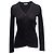 Schwarzer The Row Strickcardigan aus Seidenmischung Rippstrick Grösse US S