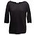 Designers Remix Schwarzer The Row Pullover aus Kaschmir-Seiden-Mischung mit Dreiviertelärmeln Größe US S