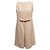 Ärmelloses Prada Shiftkleid aus Virgin Wool in Tan Größe IT 46 Beige