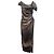 Autre Marque Graues Cortana Tie-Dye Seidenkleid Größe IT 40