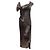 Autre Marque Graues Cortana Tie-Dye Seidenkleid Größe IT 40 - Ansicht 3