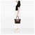 Borsa Tote Neverfull MM in Damier Ebene marrone Louis Vuitton - vista 7