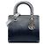 Bolsa Lady Dior Medium Ombre Metallic Prateada em Patent Microcannage Prata