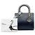 Bolsa Lady Dior Medium Ombre Metallic Prateada em Patent Microcannage Prata - vista 7