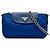 Borsa a tracolla Prada Tessuto con finiture in Saffiano blu