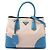 Double bolsa Saffiano bege com acabamento em couro Prada Medium
