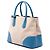 Double bolsa Saffiano bege com acabamento em couro Prada Medium - vista 2