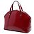 Borsa Satchel Gucci Large Microguccissima in vernice rossa Rosso - vista 2