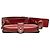 Saddle Mini borsa sella D Bee in pelle rossa Dior Rosso - vista 3
