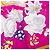 Rosa Hermès Fleurs et Raisins Seidentuch 90 Scarves Pink - Ansicht 5