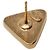 Orecchini Chanel CC Gold Plated Gripoix Triangle Push Back Oro D'oro - vista 3