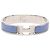 Bracciale Hermès Clic H stretto in smalto blu PM