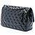 Borsa a tracolla Chanel Jumbo Classic Patent Double Flap blu - vista 2