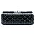 Borsa a tracolla Chanel Jumbo Classic Patent Double Flap blu - vista 3