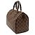 Borsa Boston Louis Vuitton Damier Ebene Speedy 25 marrone - vista 2