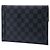 Clutch Louis Vuitton Damier Graphite Alpha Pochette MM Nera Nero - vista 2