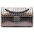 Borsa a tracolla Chanel Small Vertical Quilted Patent Maharaja Express Flap Grigia Grigio