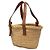 Borsa Tote LOEWE Small Raffia Anagram beige - vista 2