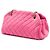 Borsa bowling Pink Chanel Small Quilted Jersey Just Mademoiselle Rosa - vista 2