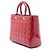Borsa Lady Dior Large in vernice cannage rosa - vista 2