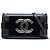 Borsa a tracolla Boy Brick in agnello e acrilico nero Chanel