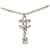Collana con pendente Cube in ottone e strass Chanel CC Argento  - vista 2
