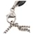 Collana con pendente Cube in ottone e strass Chanel CC Argento  - vista 4