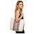 Borsa Tote Tory Burch in pelle bianca ricamata e decorata Bianco Rosso Blu - vista 2