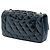 Borsa a tracolla Chanel Paris Salzburg Medium in vernice e pelle di capra blu con occhielli CC - vista 2