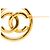 Spilla rotonda Chanel CC placcata oro D'oro - vista 3