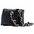 Schwarze Chanel CC gesteppte Lammhaut Cube Wristlet Vanity Case - Ansicht 2