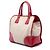 Borsa Prada Saffiano Trimmed Canvas Canapa marrone - vista 2