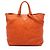 Borsa Tote Convertible Aperta Prada Vitello Daino Arancione