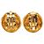 Orecchini a clip rotondi Chanel CC placcati oro D'oro - vista 2