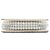 Borsa Shopping con zip in Tweed e Resina Bianco Chanel - vista 3