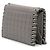 Borsa a tracolla Chanel Small Lambskin Chocolate Bar CC Piercing Studded Chain Flap Grigia Grigio - vista 2