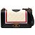 Chanel Old Medium Multicolor Quilted Lambskin Crest Boy Flap Umhängetasche weiß
