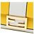 Borsa a tracolla Fendi Mini Bicolor Nappa Apolo Chain Baguette gialla Giallo - vista 6