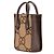 Borsa satchel Gucci Mini Jumbo GG Canvas Web marrone - vista 2