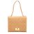 Bolsa Chanel Rita Flap em camurça acolchoada bege