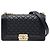 Borsa a tracolla Chanel Old Medium Boy Flap in agnello trapuntato nero