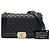 Borsa a tracolla Chanel Old Medium Boy Flap in agnello trapuntato nero - vista 8