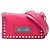Borsa a tracolla Prada Tessuto Etiquette rosa