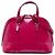 Piccola borsa satchel Gucci Small Microguccissima in vernice rosa