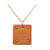 Pink Hermès Small Rose Gold Plated Swift As de Coeur Pendant Necklace  - view 3