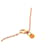 Pink Hermès Small Rose Gold Plated Swift As de Coeur Pendant Necklace  - view 5