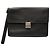 Clutch Selenga in pelle Taiga nera Louis Vuitton Nero