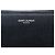 Clutch in pelle granulata nera Saint Laurent con zip Nero - vista 5